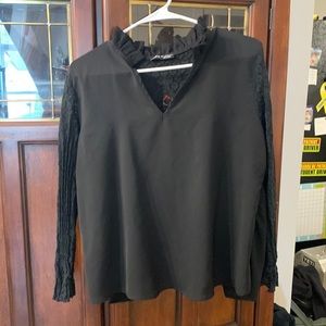 Black dress top SHEIN